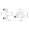 Купить Смеситель для ванны Lidz Tani 0061 (c душевым гарнитуром) (k40) LDTAN0061CRM44963 Chrome в Киеве vannaja.kiev.ua