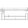 Купить Двойной держатель для полотенец Hansgrohe 648 мм черный матовый AddStoris 41743670 по низкой цене в Киеве vannaja.kiev.ua