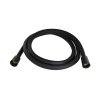 Купить Шланг для ручного душа Qtap Hadice 1600 мм прямоугольный QTHADPVCSQ160B Black Matt в Киеве vannaja.kiev.ua