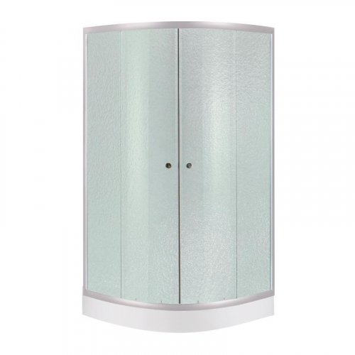Купити Душова кабіна Lidz Latwa SC90x90.SAT.LOW.FR, скло Frost 4 мм + Lidz Душовий піддон KAPIELKA ST90x90x15 LLASC9090SLFSET в Києві vannaja.kiev.ua