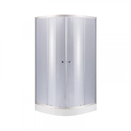 Купити Душова кабіна Lidz Latwa SC80x80.SAT.LOW.GR, скло тон. 4 мм + Lidz Душовий піддон KAPIELKA ST80x80x15 в Києві vannaja.kiev.ua