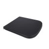 Купити Сидіння для унітаза (Tern) 435x345x55 мм, Matt Black, з мікроліфтом, Slim Duroplast, Quick Release QT99HY2322MB Qtap в Києві vannaja.kiev.ua
