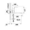 Купить Смеситель для ванны Lidz Dozorca 0051 с поворотным изливом (c душевым гарнитуром) (k35) LDDOZ0051CRM45404 Chrome в Киеве vannaja.kiev.ua