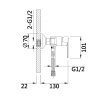 Змішувач для душу Lidz Latwa 010 (з душовим гарнітуром) (k40) LDLAT010CRM45416 Chrome Купити Змішувач для душу Lidz Latwa 010 (з душовим гарнітуром) (k40) LDLAT010CRM45416 Chrome в Києві vannaja.kiev.ua
