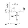 Купить Смеситель для ванны Lidz Latwa 006 (c душевым гарнитуром) (k35) LDLAT006WHI45424 White в Киеве vannaja.kiev.ua