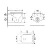 Купить Унитаз подвесной 53 см Qtap Gemini безободковый с сиденьем Soft-close QT2533076EUQW Ultra Quiet в Киеве vannaja.kiev.ua