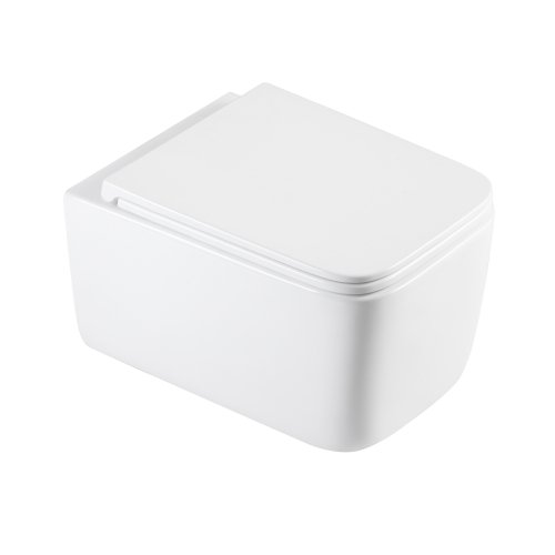 Купить Унитаз подвесной Qtap Gemini безободковый с сиденьем Soft-closeQTGEM26W45430 в Киеве vannaja.kiev.ua