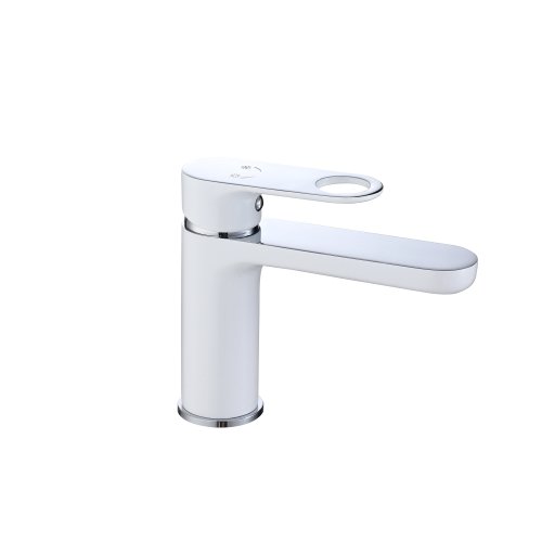 Купити Змішувач для раковини Qtap Jay QTJAY270CRW45551 Chrome/White в Києві vannaja.kiev.ua