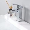 Купить Смеситель для раковины мойки в ванну Qtap Swan Cascada QTSWA270CRM45564 хром в Киеве vannaja.kiev.ua