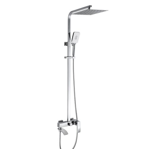 Купить с изливом Душ система для ванных универсальная Qtap Swan Cascada QTSWA111CRM45566 Хром в Киеве vannaja.kiev.ua
