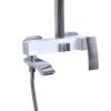 Купить Душевая система с изливом поворотным для ванной Qtap Swan Cascada на три потребителя QTSWA111CRW45570 белая в Киеве vannaja.kiev.ua