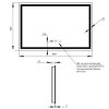 Купить Зеркало с антизапотеванием 900х700 Qtap Mideya с LED-подсветкой Touch с димером регулировки яркости Reverse QT2078NCF9070W в Киеве vannaja.kiev.ua
