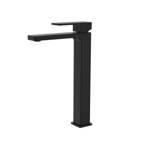 Купить Смеситель для раковины Qtap Gemini высокий QTGEM269BLM45678 Black Matt в Киеве vannaja.kiev.ua
