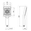 Лейка чёрная матовая для ручного душа Qtap Rucni 145x95 мм прямоугольная QTRUC125BLM45778 Black Matt Купить Лейка чёрная матовая для ручного душа Qtap Rucni 145x95 мм прямоугольная QTRUC125BLM45778 Black Matt в Киеве vannaja.kiev.ua