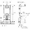 Инсталляция комплектом с Кнопкой Geberit 458.178.11.1 Duofix Цвет белый 458178111 Купить Инсталляция комплектом с Кнопкой Geberit 458.178.11.1 Duofix Цвет белый 458178111 в Киеве vannaja.kiev.ua
