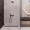 Трап из нержавеющей стали Qtap Taurus FA600MBLA линейный с сухим затвором Купить Трап из нержавеющей стали Qtap Taurus FA600MBLA линейный с сухим затвором в Киеве vannaja.kiev.ua