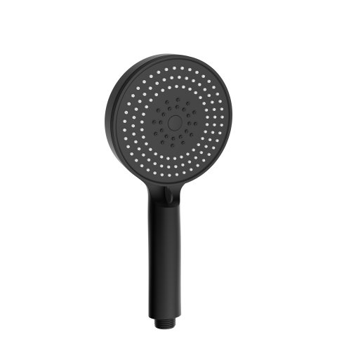 Купити Лійка для ручного душу Qtap Rucni D 130 мм округла QTRUC125BLM45951 Black Matt в Києві vannaja.kiev.ua