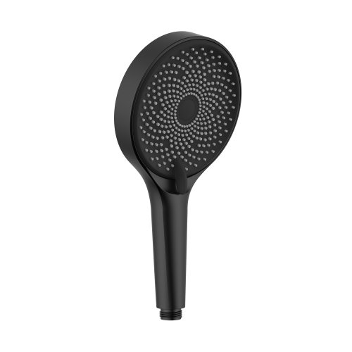 Купить Лейка для ручного душа Qtap Rucni D 130 мм округлая QTRUC125BLM45953 Black Matt в Киеве vannaja.kiev.ua