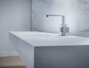 Купить Кран для раковины, алмазная резка, Axor 46021000 Edge смеситель 190 дизайнерское решение с донным клапаном push-open цвет - хром в Киеве vannaja.kiev.ua