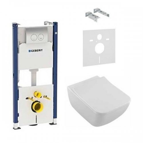 Villeroy & Boch Venticello 4611RL01 + 458.121.21.1.N GEBERIT Унитаз с инсталляцией Купить Villeroy & Boch Venticello 4611RL01 + 458.121.21.1.N GEBERIT Унитаз с инсталляцией в Киеве vannaja.kiev.ua