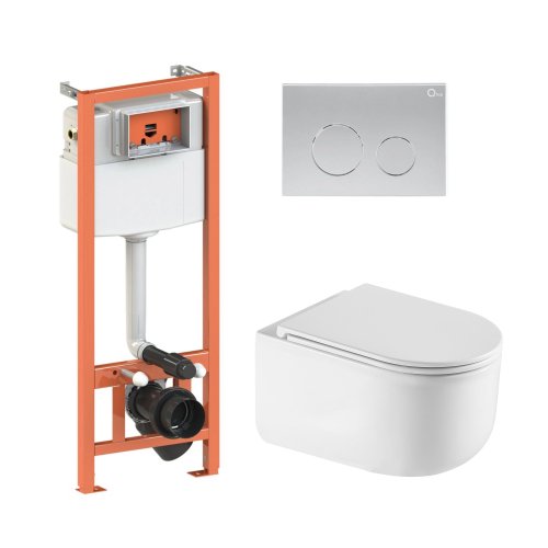 Комплект: Qtap Taurus Ultra Quiet унитаз подвесной QT2433084EUQW + Nest комплект инсталляции 4в1 (Клавиша круглая Satin) QT0133M425 + QT0111M11111SAT Купить Комплект: Qtap Taurus Ultra Quiet унитаз подвесной QT2433084EUQW + Nest комплект инсталляции 4в1 (Клавиша круглая Satin) QT0133M425 + QT0111M11111SAT в Киеве vannaja.kiev.ua