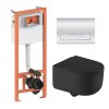 Купить Готовое решение Qtap для ванной комнаты: подвесной унитаз Taurus Ultra Quiet + комплект инсталляции Nest 4 в 1 (линейная клавиша Chrome) в Киеве vannaja.kiev.ua