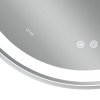 Купить Зеркало Qtap Gemini 800х700 с LED-подсветкой Touch, с антизапотеванием, с диммером, рег. темп. цвета (3000-6500K) Reverse QT2578R8071W в Киеве vannaja.kiev.ua