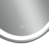Купить Зеркало Qtap Gemini 800х700 с LED-подсветкой Touch, с антизапотеванием, с диммером, рег. темп. цвета (3000-6500K) Reverse QT2578R8072B в Киеве vannaja.kiev.ua