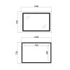 Купить Зеркало Qtap Cardinal 1000х700 с LED-подсветкой Touch, с антизапотеванием, с диммером, рег. темп. цвета (3000-6500K) QT0478C10070 в Киеве vannaja.kiev.ua