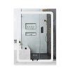Купить Зеркало Lidz Kubis 800х500 с LED-подсветкой Touch, с антизапотеванием, с диммером, рег. яркости LD78LF9365080 в Киеве vannaja.kiev.ua