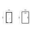 Купить Зеркало Lidz Kubis 800х500 с LED-подсветкой Touch, с антизапотеванием, с диммером, рег. яркости LD78LF9365080 в Киеве vannaja.kiev.ua