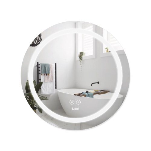 Купить Зеркало Lidz Aria R800 с LED-подсветкой Touch, с антизапотеванием, с диммером, рег. яркости LD78LR800 в Киеве vannaja.kiev.ua