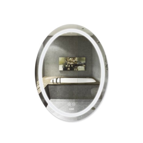 Купить Зеркало Lidz Vida 700х500 с LED-подсветкой Touch, с антизапотеванием, с диммером, рег. яркости LD78LF5070 в Киеве vannaja.kiev.ua