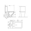 Купити Унітаз-компакт Qtap Presto Quadro безободковий з сидінням Soft-close QT24221215AW в Києві vannaja.kiev.ua