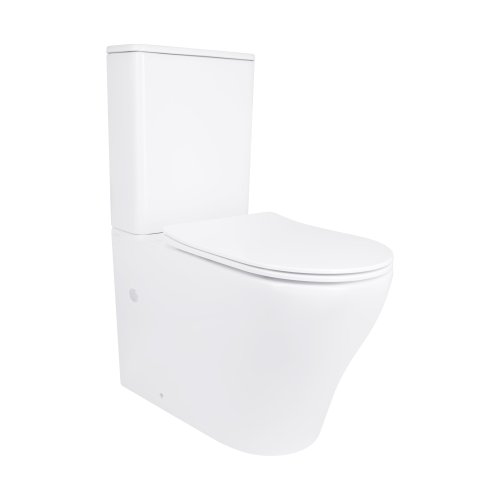 Купить Унитаз напольный Qtap Virgo Ultra Quiet безободковый с сиденьем Soft-Close WHITE QT18226092AW в Киеве vannaja.kiev.ua
