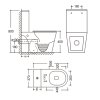 Купить какие унитазы самые лучшие напольные Qtap Dove Rimless безободковый с сиденьем Soft-close WHITE QT06228380BW в Киеве vannaja.kiev.ua