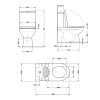 Купить Унитаз-моноблок напольный Qtap Kolibri Ultra Quiet безободковый с сиденьем Soft-close WHITE QT10226380W в Киеве vannaja.kiev.ua