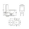 Купити Унітаз підлоговий Qtap Aries Rimless безобідковий з сидінням Soft-close WHITE QT03228302W в Києві vannaja.kiev.ua