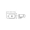 Купити Раковина Qtap Tern 450х250х158 White QT1711H02LW в Києві vannaja.kiev.ua