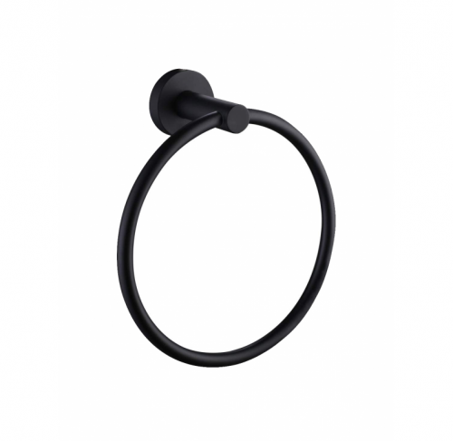 Рушникотримувач кільце REA MIST 05 BLACK чорний Купити Рушникотримувач кільце REA MIST 05 BLACK чорний в Києві vannaja.kiev.ua