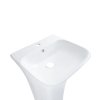 Купить Раковина напольная моноблок Qtap Crow 450x435x835 White QT0511G315WN в Киеве vannaja.kiev.ua