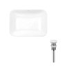 Купить Комплект Qtap Scorpio: Раковина врезная прямоугольная 610х380х150 мм White + Донный клапан PU02 в Киеве vannaja.kiev.ua
