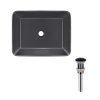 Комплект Qtap Tern: Раковина накладная прямоугольная 475х370х140 мм Matt Black + Донный клапан PU03 Купить Комплект Qtap Tern: Раковина накладная прямоугольная 475х370х140 мм Matt Black + Донный клапан PU03 в Киеве vannaja.kiev.ua
