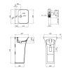 Комплект Qtap Crow: Раковина напольна моноблок 450x435x835 мм White + Донний клапан PU02O Купити Комплект Qtap Crow: Раковина напольна моноблок 450x435x835 мм White + Донний клапан PU02O в Києві vannaja.kiev.ua