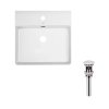 Купить Комплект Qtap Nando LT: Раковина подвесная прямоугольная 500х420х120 мм White + Донный клапан PU02O в Киеве vannaja.kiev.ua