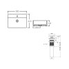 Купить Комплект Qtap Nando LT: Раковина подвесная прямоугольная 500х420х120 мм White + Донный клапан PU02O в Киеве vannaja.kiev.ua