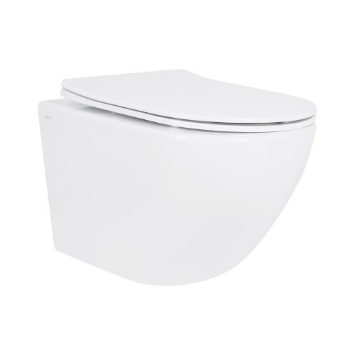 Купить Унитаз подвесной Qtap Jay безободковый с сиденьем Soft-close QT07335175W в Киеве vannaja.kiev.ua