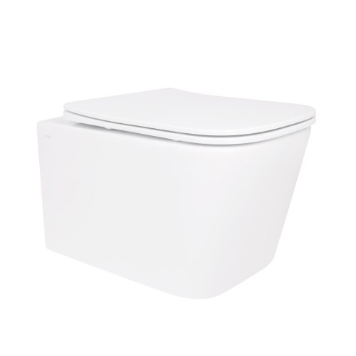 Купити Унітаз підвісний Qtap Crow безобідковий з сідінням Soft-close QT05335170W в Києві vannaja.kiev.ua
