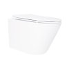 Купить унитазы лучшие подвесные Qtap Swan безободковый с сиденьем Soft-close QT16335180W в Киеве vannaja.kiev.ua