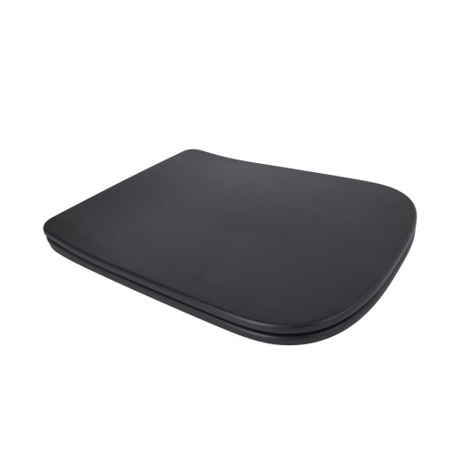 Купити Сидіння для унітаза (Tern 490) 435x344x50 мм, Matt Black, з мікроліфтом, Slim Duroplast, Quick Release QTSC179MB47354 Qtap в Києві vannaja.kiev.ua